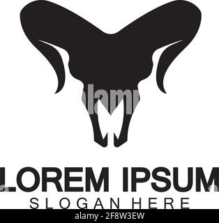 Ziege Logo Vorlage Vektor icon Abbildung design Stock Vektor