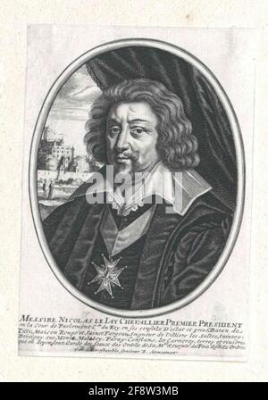 Der Jay of Tilly of Saint-Fargeau, Nicolas. Stockfoto