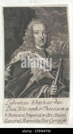 Eberhard IV Ludwig, Herzog von Württemberg. Stockfoto