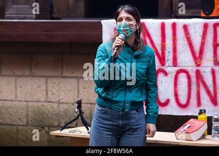 Rom, Italien. April 2021. Carlotta Proietti, Tochter des Schauspielers Gigi Proietti, der im vergangenen November verstorben ist (Foto: Matteo Nardone/Pacific Press/Sipa USA) Quelle: SIPA USA/Alamy Live News Stockfoto