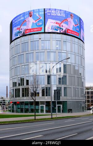 Unternehmenszentrum der Funke Media Group, Essen, Ruhrgebiet, Stockfoto