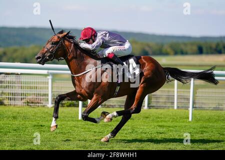 Aktenfoto vom 29-07-2020 von Toro Strike mit Oisin Murphy. Ausgabedatum: Donnerstag, 15. April 2021. Toro Strike sollte in der Lage sein, einen siegreichen saisonalen Bogen in den ebfstallions.com Michael Foster Conditions Stakes in Thirsk zu machen. Siehe PA Story RENNTIPPS Samstag. Das Foto sollte Alan Crowhurst/PA Wire lauten. Stockfoto