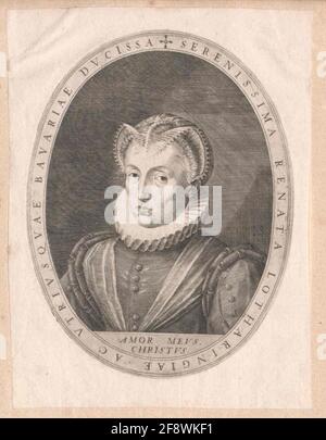 Renate, Herzogin von Lothringen. Stockfoto