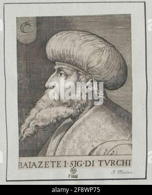 Bajazet I., Sultan der Türkei. Stockfoto