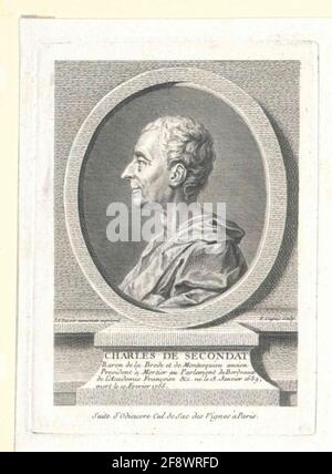 Montesquieu, Charles Baron der gezüchteten und. Stockfoto