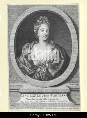 Anna Maria Luise, Prinzessin von Orléans. Stockfoto