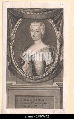 Auguste, Prinzessin von Sachsen-Gotha. Stockfoto