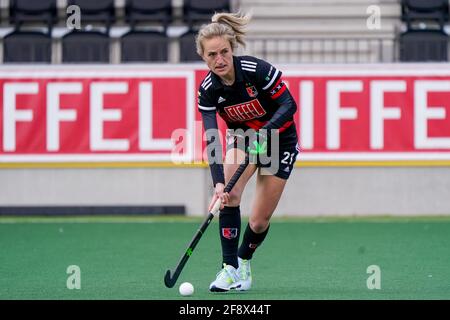 Amstelveen, Niederlande. April 2021. AMSTELVEEN, NIEDERLANDE - 15. APRIL: Lauren Stam von Amsterdam während des Hockeymatches der Frauen Hoofdklasse zwischen Amsterdam und Den Bosch im Wagener Stadion am 15. April 2021 in Amstelveen, Niederlande (Foto von Jeroen Meuwsen/Orange Picics) Credit: Orange Pics BV/Alamy Live News Stockfoto