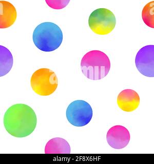 Muster mit Aquarellkreisen Stock Vektor