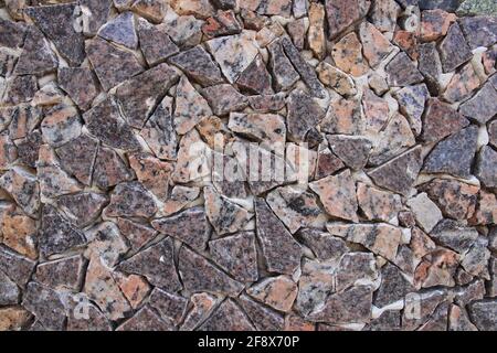 Kreatives buntes Design mozaisch Art braun Stockfoto