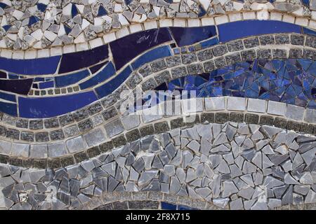 Kreative bunte Design mozaic Art blau Stockfoto