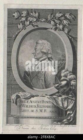 Waldeck-Pyrmont, Christian August Prince. Stockfoto