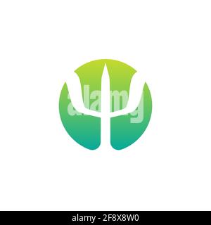 Logo für Psychologen. Weißer Buchstabe PSI im blauen Kreis. Neuropsychologie und Psychologie Logo isoliert auf blau. Psychotherapie-Konzept. Vektorgrafik Stock Vektor