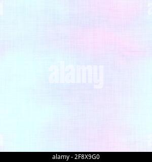 Nahtlose blasse Pastell Krawatte waschen Stoff Hintergrund. Weiß verblasste Bleichmittel melierte Farbmuster Textur. Shabby Chic Stil gewebte Textil-Hintergrund Stockfoto