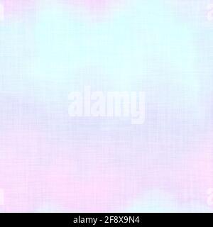 Nahtlose blasse Pastell Krawatte waschen Stoff Hintergrund. Weiß verblasste Bleichmittel melierte Farbmuster Textur. Shabby Chic Stil gewebte Textil-Hintergrund Stockfoto