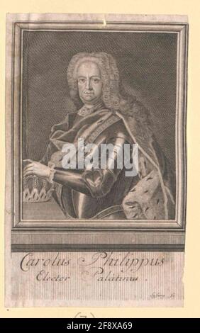 Karl Philipp, Kurfürst der Pfalz. Stockfoto