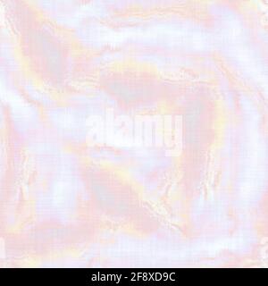 Nahtlose blasse Pastell Krawatte waschen Stoff Hintergrund. Weiß verblasste Bleichmittel melierte Farbmuster Textur. Shabby Chic Stil gewebte Textil-Hintergrund Stockfoto