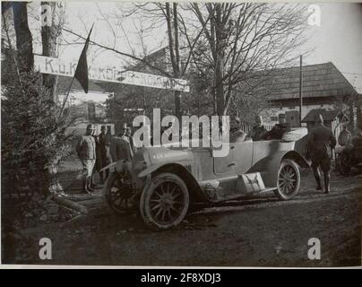 Fahrt der kontrollkommission nach Dionen 11.xi.1917. . Stockfoto