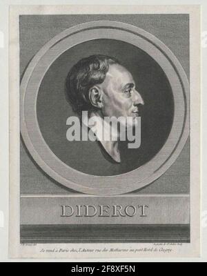 Diderot, Denis Stecher: Saint-Aubin, Augustin Deverleger: Saint-Aubin, Augustin de Stockfoto