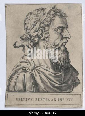 Pertinax, Römischer Kaiser. Stockfoto