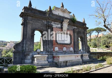 Napoli - Fontana della Duchessa Elena. Stockfoto