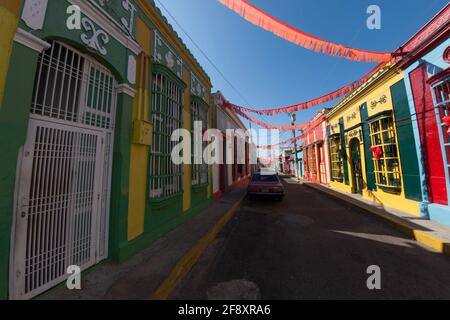 Maracaibo, Venezuela. 18-06-2010. Im historischen Stadtviertel von Santa Lucia befinden sich alte spanische Häuser im spanischen Stil. Foto: Jose Bula Stockfoto