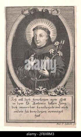 Anton von Padua, heiliger. Stockfoto