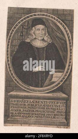 Pfeiffer, Johann Lorenz Stecher: Werner, Johann Heinrichdation: 1737/1763 Stockfoto