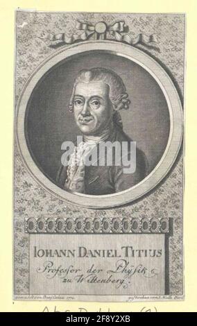 Titius, Johann Daniel . Stockfoto
