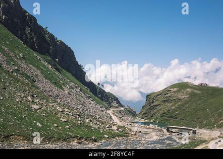 Rohtang Pass, Himachal Pradesh, Indien Stockfoto