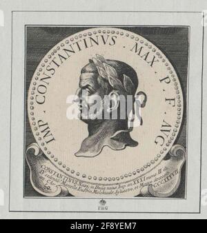 Konstantin des großen, römischen Kaiser. Stockfoto