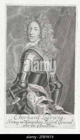 Eberhard IV Ludwig, Herzog von Württemberg 1701/1750 Stockfoto