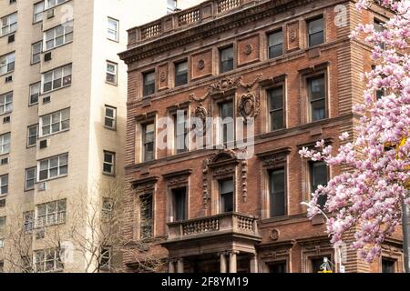 Das historische Robb House auf der Park Avenue in Murray Hill, NYC, USA Stockfoto