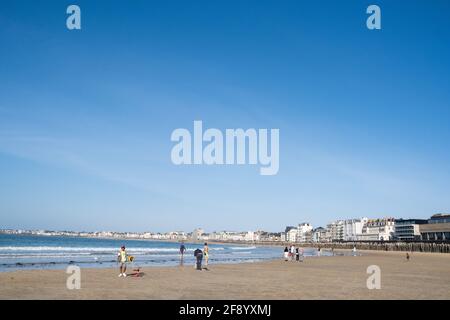 Alltag in der Bretagne. Vie quotidienne en Bretagne. Stockfoto