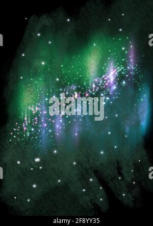 Nebula-Illustration Stockfoto