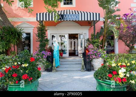 A Mano - Luxus Geschenke und Haushaltswaren Boutique in Naples, Florida, USA Stockfoto