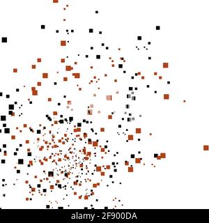 Abstrakte rote und schwarze Würfel Stockfoto