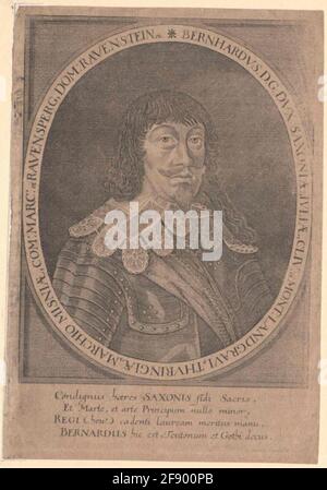 Bernhard, Prinz von Sachsen-Weimar. Stockfoto