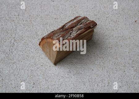 Ein kleines Stück Sassafras Holz Stockfoto