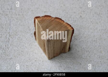 Ein kleines Stück Sassafras Holz Stockfoto