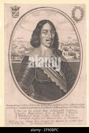 Bernhard, Prinz von Sachsen-Weimar. Stockfoto