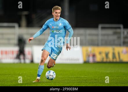 Randers Stadium, Randers, Dänemark. April 2021. Mathias Greve vom Randers FC während Aarhus BK im Randers Stadium, Randers, Dänemark. Kim Price/CSM/Alamy Live News Stockfoto