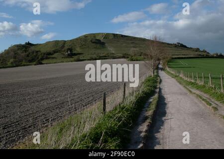 Cley Hill, Wiltshire, Großbritannien Stockfoto