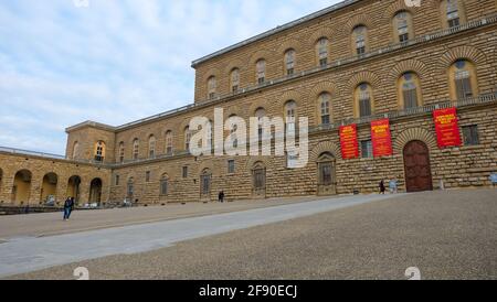 Palazzo Pitti oder Pitti Palace ist ein Renaissance-Palast in Florenz, Italien Stockfoto
