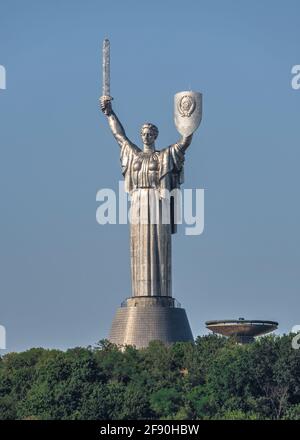 Mutterland-Denkmal in Kiew, Ukraine Stockfoto