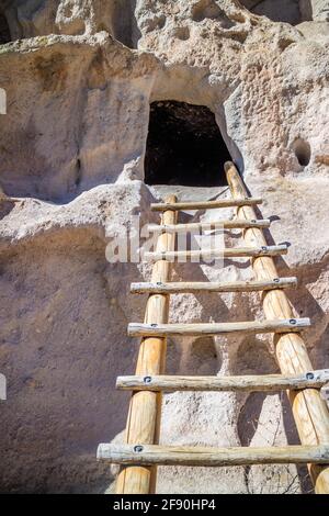 Main Loop Trail im Bandelier National Monument Stockfoto