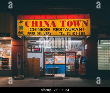 China Town chinesisches Restaurant in der Lower East Side, Manhattan, New York City Stockfoto