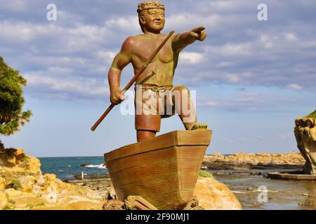 Ryukyu Fishermen's Monument. Heping Island Park , Peace Island , Keelung Taiwan. Stockfoto