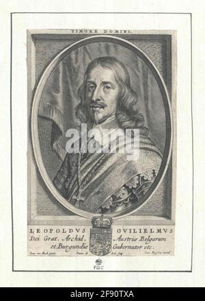 Leopold Wilhelm, Erzherzog von Österreich Stecher: Joden, Pieter DE (2) Verlag: Meyssens, JoannesDation: 1640/1670 Stockfoto