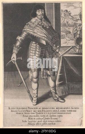 Bernhard, Prinz von Sachsen-Weimar. Stockfoto